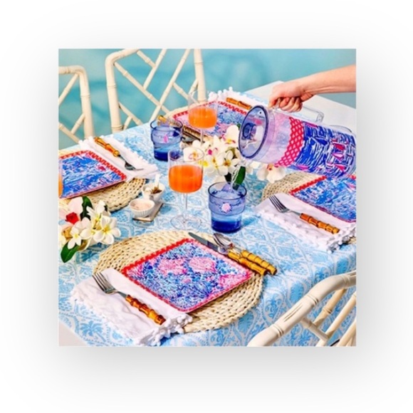 new Lilly Pulitzer ❤︎ Melamine Plates Set 4 ❤︎ Sway With Me ❤︎ Nautical Spring - Picture 2 of 15